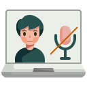 external mute-working-from-home-justicon-flat-justicon icon