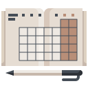 external planner-office-stationery-justicon-flat-justicon icon