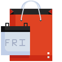 external shopping-bag-black-friday-justicon-flat-justicon-1 icon