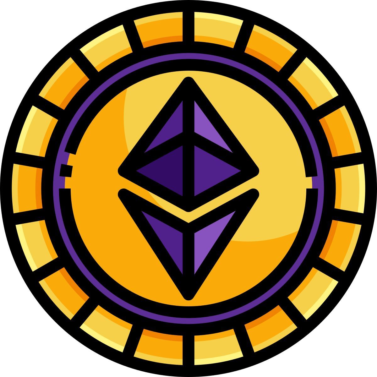 ethereum coins icon