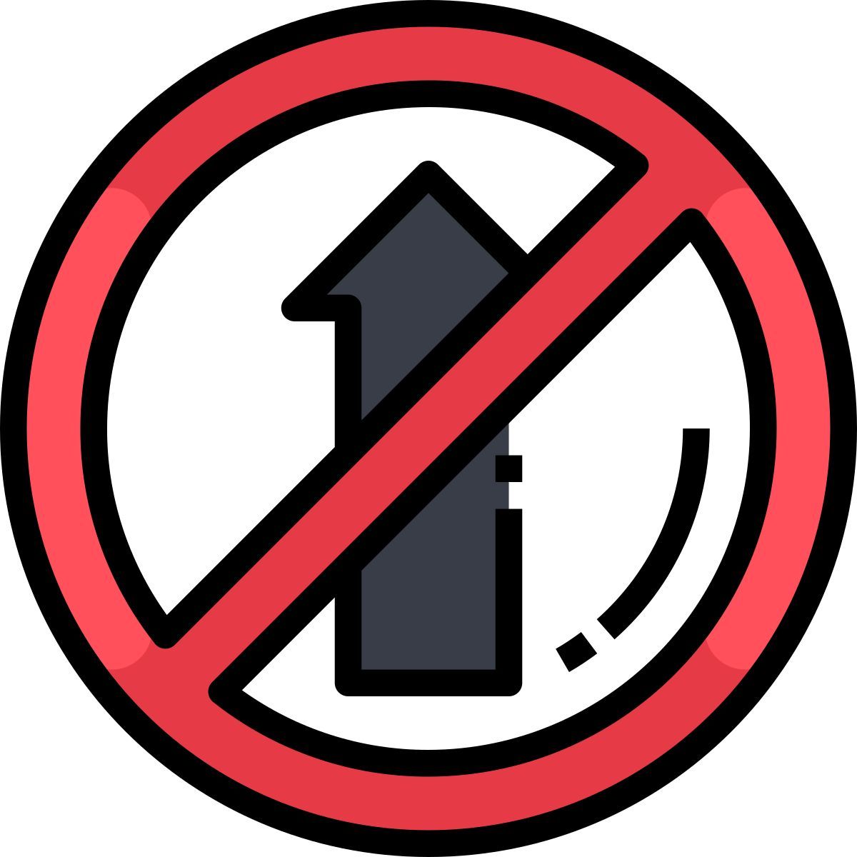 forbidden sign icon