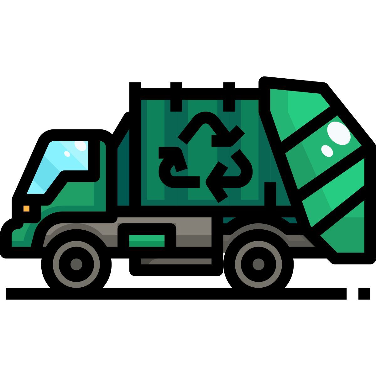 garbage truck icon