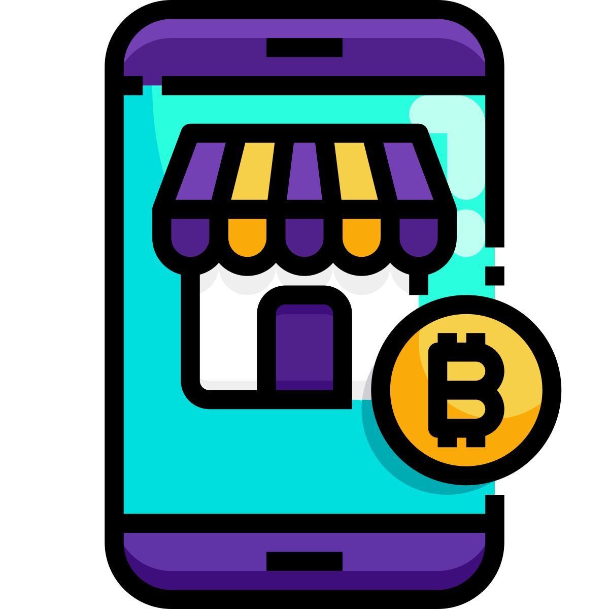 mobile shopping icon