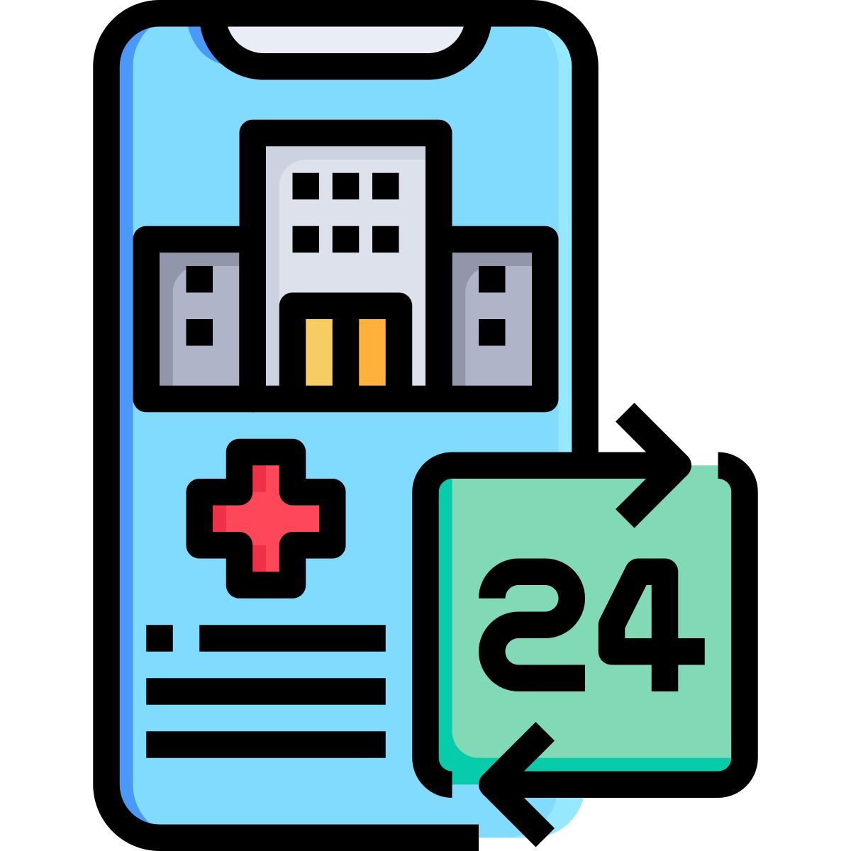 open 24 hours icon