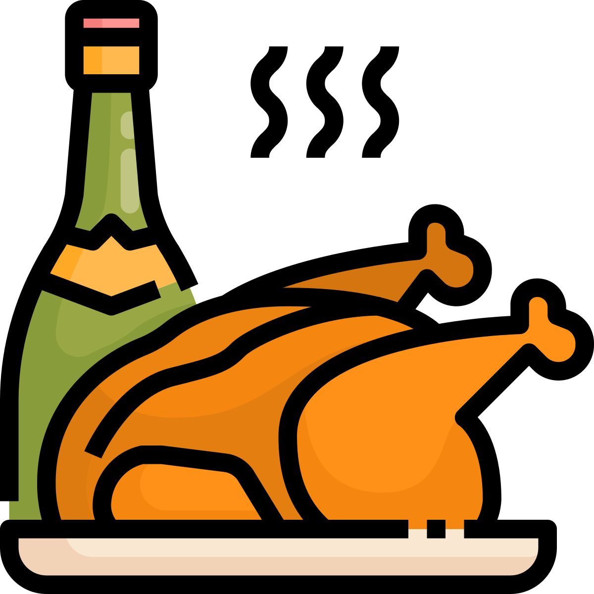 roast chicken icon