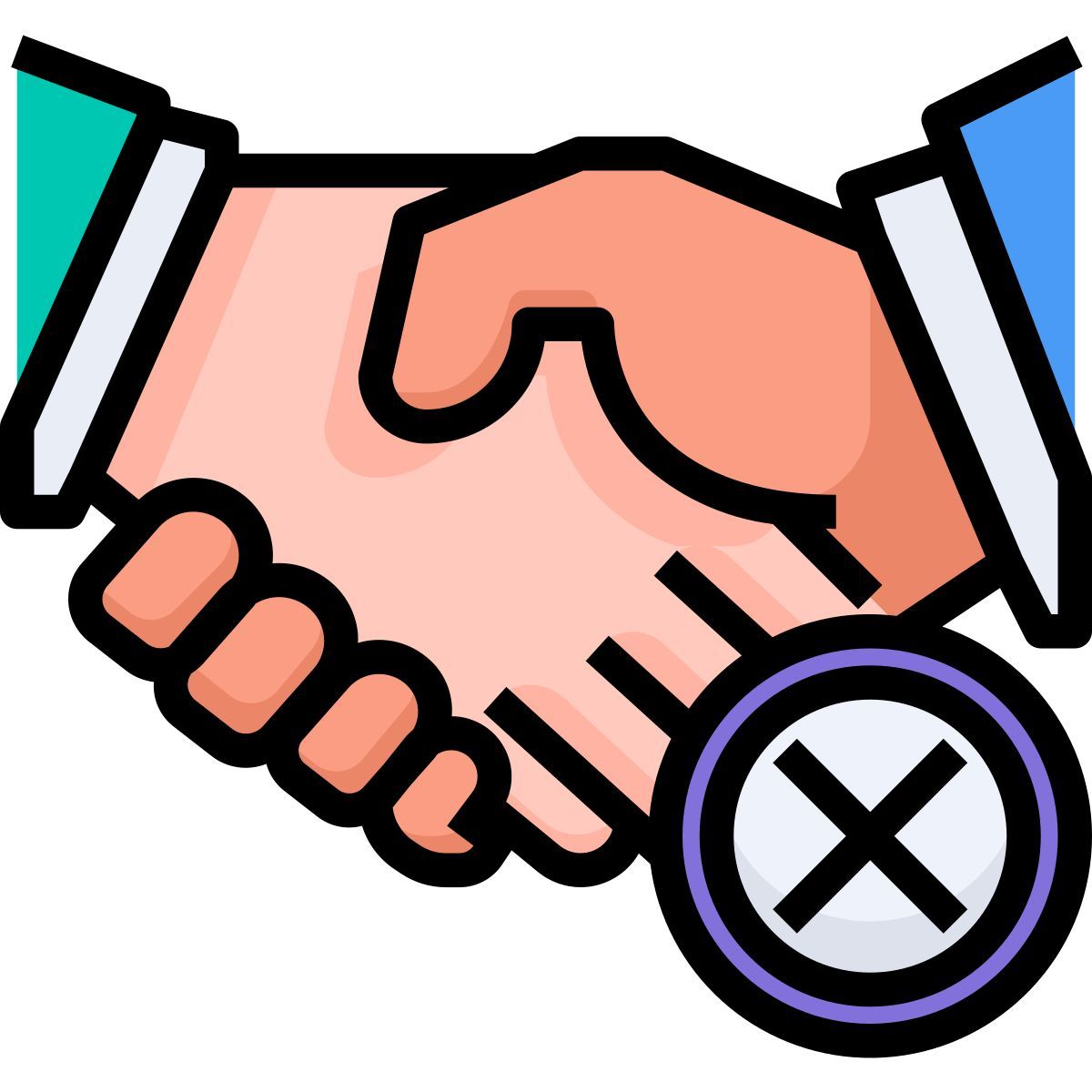 shaking hands icon