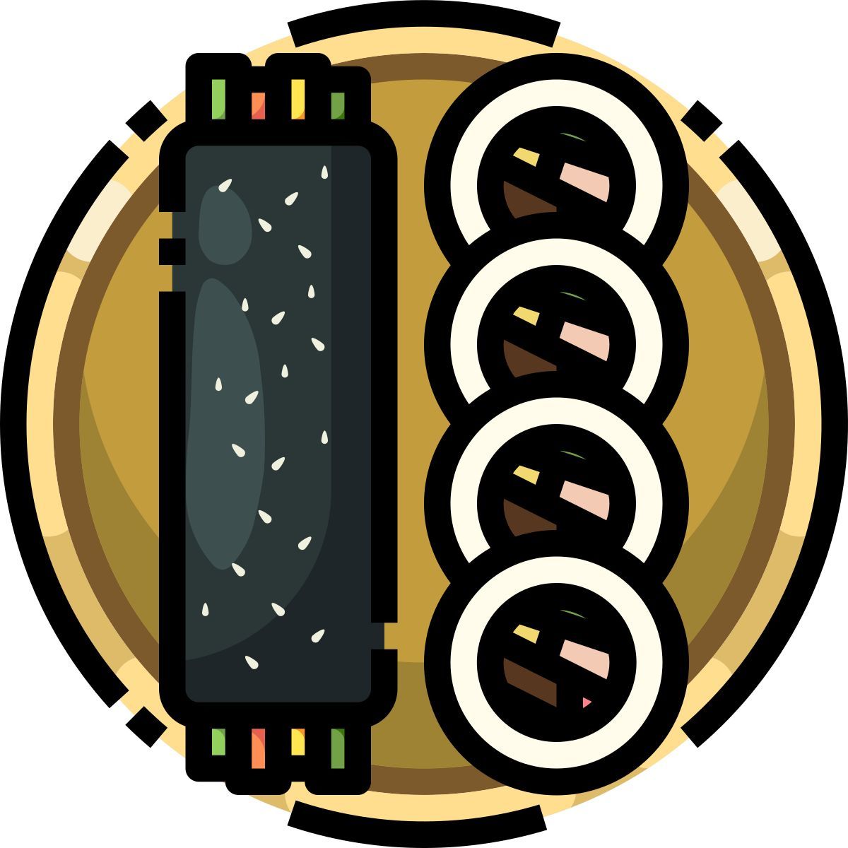 rotolo di sushi icon