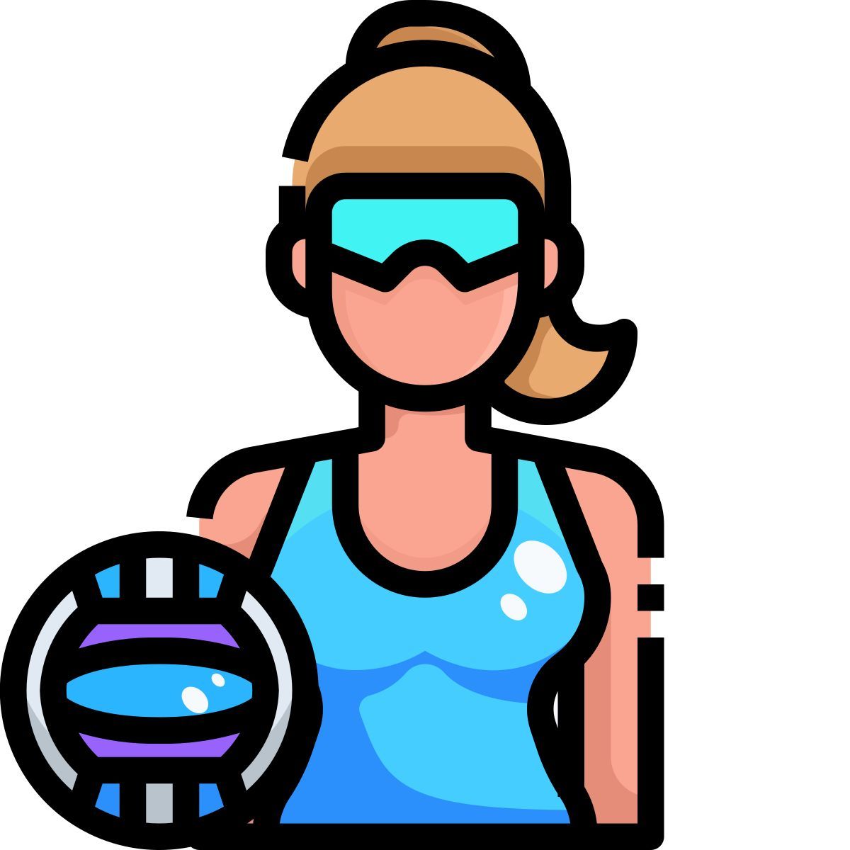 volleyball player icon