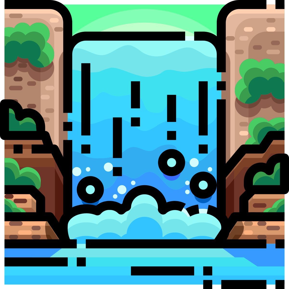 waterfall icon