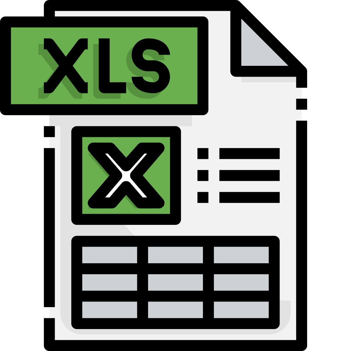 xls file icon