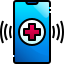 external smartphone-telemedicine-justicon-lineal-color-justicon icon