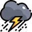 external thunderstorm-weather-justicon-lineal-color-justicon icon
