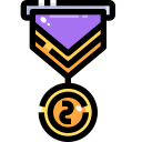 external 2nd-place-reward-and-badges-justicon-lineal-color-justicon icon
