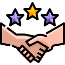 external agreement-leadership-justicon-lineal-color-justicon icon
