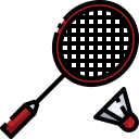 external badminton-sport-justicon-lineal-color-justicon icon