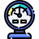 external barometer-laboratory-justicon-lineal-color-justicon icon