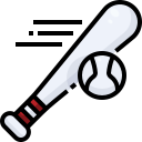 external baseball-sport-justicon-lineal-color-justicon icon