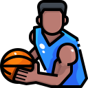 external basketball-player-sport-avatar-justicon-lineal-color-justicon icon