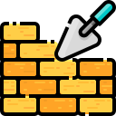 external brick-wall-construction-justicon-lineal-color-justicon icon