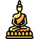 external buddha-statue-thailand-element-justicon-lineal-color-justicon icon