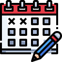 external calendar-calendar-and-date-justicon-lineal-color-justicon-7 icon