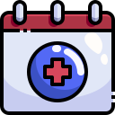 external calendar-hospital-justicon-lineal-color-justicon icon