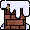 external chimney-christmas-day-justicon-lineal-color-justicon icon