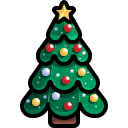 external christmas-tree-christmas-day-justicon-lineal-color-justicon icon