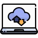 external cloud-storage-elearning-and-education-justicon-lineal-color-justicon icon