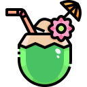 external coconut-water-thailand-element-justicon-lineal-color-justicon icon