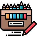 external color-pencil-back-to-school-justicon-lineal-color-justicon icon