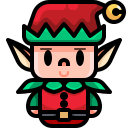 external elf-christmas-avatar-justicon-lineal-color-justicon icon