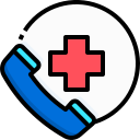 external emergency-call-hospital-and-medical-justicon-lineal-color-justicon icon