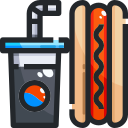 external fast-food-baseball-justicon-lineal-color-justicon icon