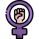 external feminism-woman-day-justicon-lineal-color-justicon-1 icon