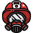 external fireman-helmet-fire-fighter-justicon-lineal-color-justicon icon