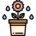 external flower-pot-spring-justicon-lineal-color-justicon-1 icon