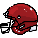 external football-helmet-sport-justicon-lineal-color-justicon icon