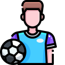 external football-players-sport-avatar-justicon-lineal-color-justicon icon