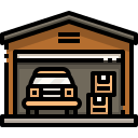 external garage-home-and-living-justicon-lineal-color-justicon icon