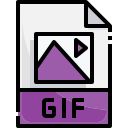 external gif-file-file-type-justicon-lineal-color-justicon icon