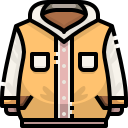 external jacket-autumn-clothes-justicon-lineal-color-justicon icon