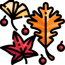 external leaf-autumn-season-justicon-lineal-color-justicon icon
