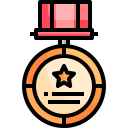 external medal-awards-justicon-lineal-color-justicon-4 icon