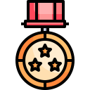 external medal-awards-justicon-lineal-color-justicon-5 icon