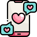 external message-romantic-love-justicon-lineal-color-justicon icon