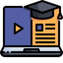 external online-learning-elearning-and-education-justicon-lineal-color-justicon icon