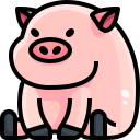 external pig-animal-justicon-lineal-color-justicon icon