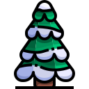 external pine-tree-christmas-day-justicon-lineal-color-justicon icon