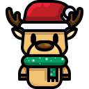 external reindeer-christmas-avatar-justicon-lineal-color-justicon icon